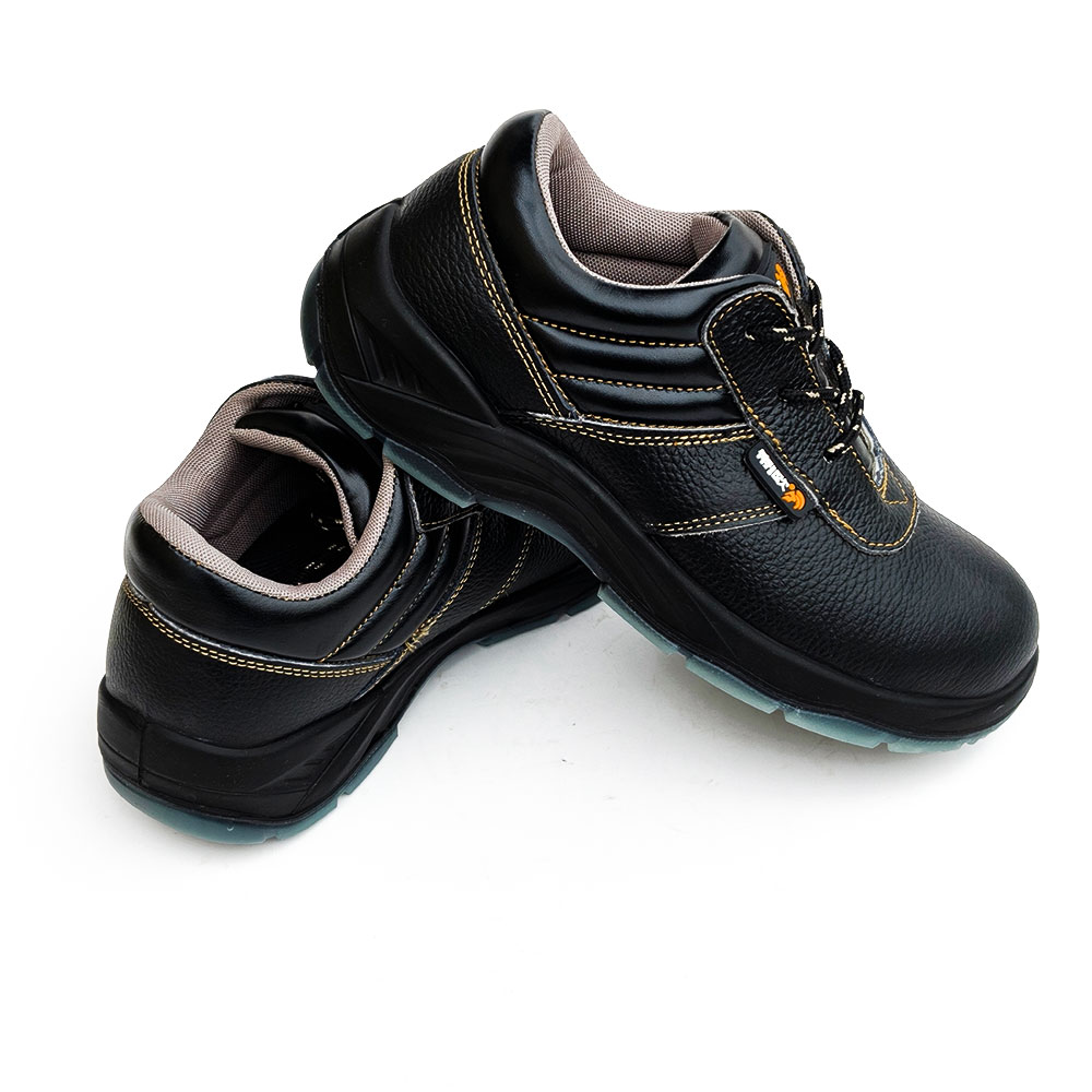 gusseted tongue safety shoes product upper
