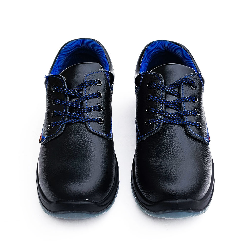 split leather safety shoes side profile