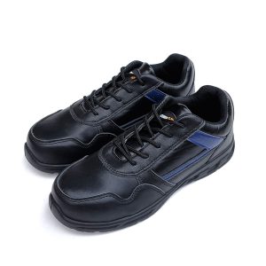 blue steel toe safety shoes product photo for machine-shop toe impact risk