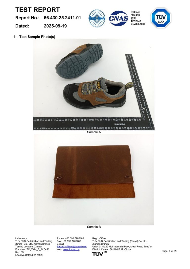 Safety Shoe Test Report - Page 3 image